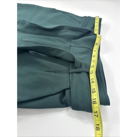 Maeve Anthropologie Dress Pants Trousers Womens 12T Green Belted Wide Leg Ponte - Picture 7 of 12